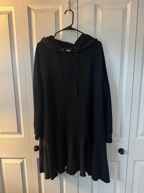 Calson Black Hooded Swing Dress